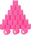 24 Pack Self Adherent Cohesive Wrap Bandages Non Woven Cohesive Bandage Elastic Self Adhesive Bandage Wrap Sports Athletic Tape First Aid Tape for Wrist Ankle Pet Vet Wrap Grip Cover 2 inch (Pink)