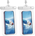 Waterproof Phone Pouch[2Pack], 7.2" Waterproof Dry Bag Clear Waterproof Phone Bag Case Portable Compatible for iPhone16 15 14 13 12 Pro Max Plus XS XR Galaxy S24 S23