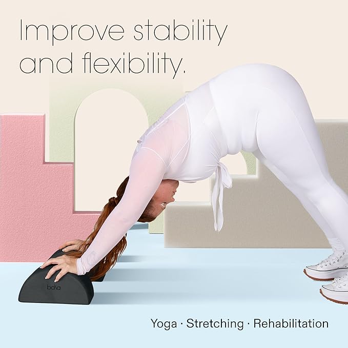 Bala Balance Blocks 2 Pack, Yoga Blocks for Working Out, (Blush) - Semi-Circular Yoga Accessories for Stretching & Exercise - Yoga Equipment for Home Workout - Yoga Block Essentials for Women & Men