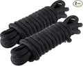Amarine Made Dock Line, Double Braided Nylon Dock Lines 4840 lbs Breaking Strength (L: 20 ft. D:1/2 inch Eyelet: 12 inch) 2 Pack of Marine Mooring Rope Boat Dock Lines Working Load Limit:968 lbs