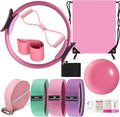 Pilates Essentials Kit for Women - Better Yoga Pilates Kit for Home Workouts with Pilates Ring and Ball Set, Booty Bands, Figure 8 Resistance Band, Yoga Bands for Stretching