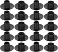 10 Pair of Foosball Machine Bushings,Threaded Structure Foosball Table Parts, Light Weight Table Football Bushings Rods, Black