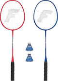 Franklin Sports Badminton Racket + Birdie Set - Replacement Badminton Equipment for Kids + Adults - 2 Player - 4 Player Badminton Racket Sets