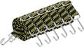 uxcell 6Pcs Adjustable Bungee Cords with Hooks, 79 Inch Flat Heavy Duty Elasticity Straps Rubber Bungee Cords with Buckle for Outdoor, Camping, Tarp, Bike Rack, Luggage, Black Yellow