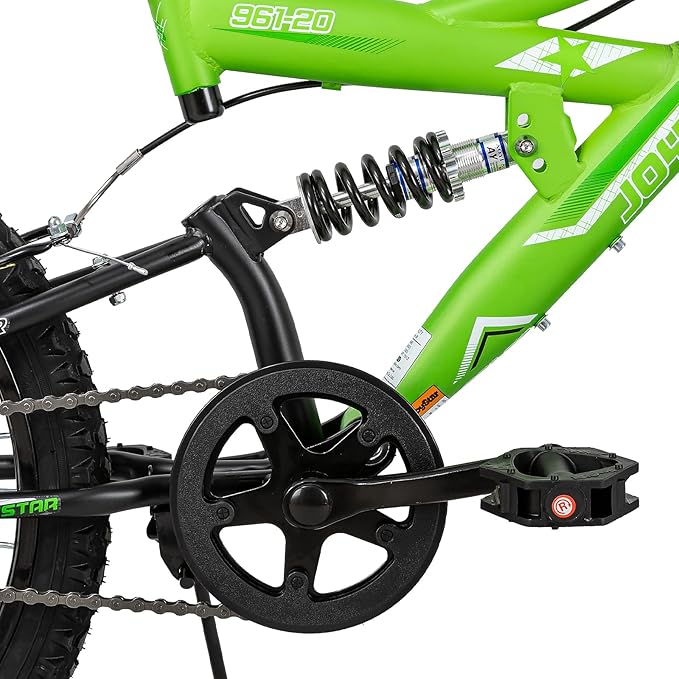 JOYSTAR 20 Inch Kids' Bike for Boys Girls Ages 7-13 Years Old, Dual-Suspension Kids Mountain Bike with Dual Handbrake & Kickstand, Multiple Colors