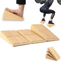 Slant Board Squat Wedge for Calf Stretching，3 Pcs 12" x 6.3" Foot Stretcher Balance Board for Plantar Fasciitis, Adjustable Foam Slant Board Wedge Great for Exercises
