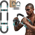 Twister arm Trainer, Adjustable Resistance (60-140 lbs) Chest Workout Equipment,Forearm Power Exercise bar , pectoralis spinalis Device, Portable Detachable Design