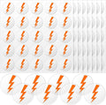 Jecery 200 Pcs Helmet Stickers Baseball Softball Helmet Award Baseball Stickers 1.1 Inch Self Adhesive for Softball Lacrosse Wall (Clear Print Orange)