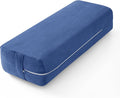 Rectangular Yoga Bolster - Meditation Pillow with Washable Suede Cover, 27"X10" X5.5"