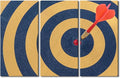 Canvas Wall Art Office Decor Wall Art Success Paintings Dart Board for Living Room 3 Piece Sports Theme Pictures Contemporary Home Decor Print on Canvas Stretched and Framed Ready to Hang(40"Wx60"H)