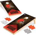 Wild Sports NFL Football 2' x 4' Regulation Size Solid Wood Cornhole Set with Direct Print HD Team Graphics Great Gift for Any Football Fan! Bean Bag Toss Family Outdoor Game