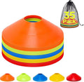 35/65 PCS Agility Soccer Cones for Training, Reusable Sports Cones for Drills with Mesh Bag, Training Cones for Soccer Practice, Football, Basketball - Disc Cones Training Equipment