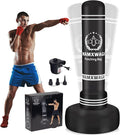 Standing Punching Bag with Stand Adult, 70'' Freestanding Heavy Boxing Bag with Electric Air Pump, Youth Kickboxing Bags Inflatable
