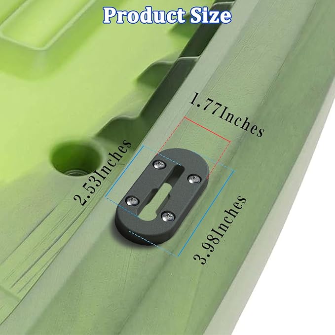 Kayak Track, Kayak Low Profile Track, Kayak Rail, Kayak Accessories Mount Track, Kayak Gear Track for Fishing Rod Holder, Fish Fider, Cup Holder, Anchor Cleats