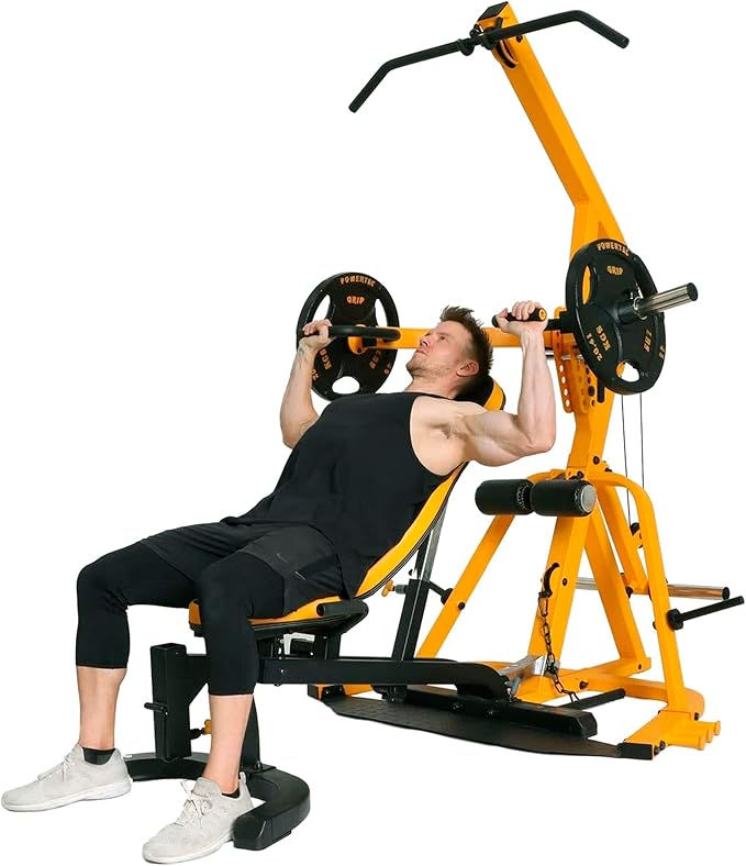 Powertec Fitness Workbench LeverSystem - Workout Bench, 500 LB Weight Capacity - Gym Equipment for Home - Adjustable Full Body Workout Machine