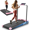 ANCHEER 4 in 1 Under Desk Treadmill with Incline - 2s Folding/Max 300 lb Capacity Walking Pad - Compact Electric Treadmill for Home, Gym, or Office with LED Touch Screen and Remote Control