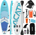 NACATIN Inflatable Stand Up Paddle Board with Kayak Seat,10'6"Upgrade Version Blow Up Paddle Boards for Adults with Premium SUP Accessories&Backpack,Adjustable Paddle,Camera Mount,Fins,Hand Pump