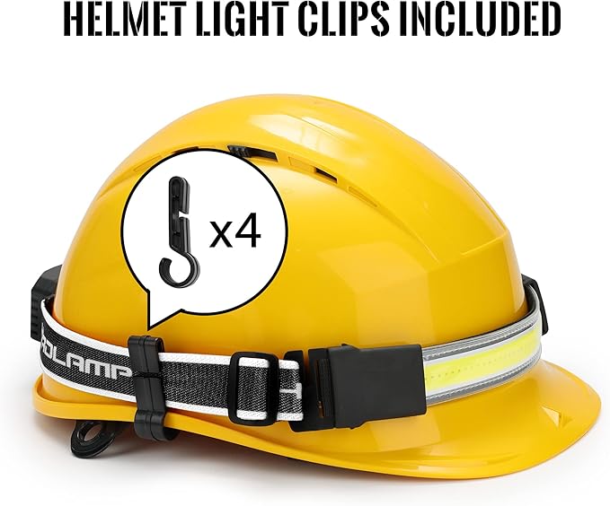 Adelante LED Headlamp Flashlight, 1000LM 230Wide-Beam USB Rechargeable Head Light with Taillight(Individual Control) & 8 Clips Waterproof Headlight Headlamps for Running and Camping (2 Pack, Black)