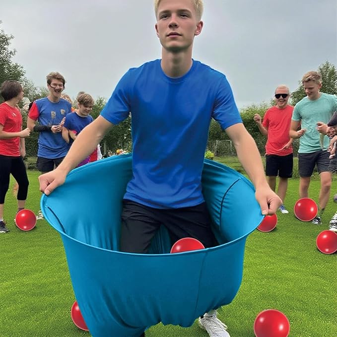 Granny Pants Yard Game, Oversized Granny Pants Outdoor Game for Adults, 8 Elastic Balls+Pump, Perfect for Family Reunion Games, Backyard Gatherings & Team Games