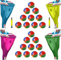 Granny Pants Yard Game, Oversized Giant Stretchy Pants Outdoor Game with Inflatable Ball & Bicycle Pump, for Birthdays, BBQs, Beach and Backyard Games