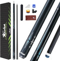 CRICAL Carbon Fiber Pool Cue Stick 58" Billiard Cue Sticks Professional Low Deflection Pool Sticks with 3/8 * 8 Pin Joint and 12.5mm Tip