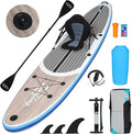 YUSING Inflatable Stand Up Paddle Board with Kayak Seat, Non-Slip Deck SUP Paddle Board with Premium Kayak, Portable Standing Boat for Youth & Adult