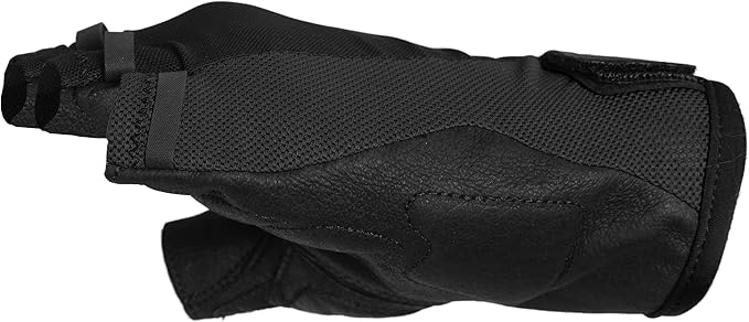 Superset Leather Workout Gloves for Weight-Lifting (Padded) Perfect for Gym Training (Breathable) Black /Size : 8 Mens S Womens L