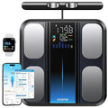 RENPHO Scale for Body Weight and Fat Percentage, Smart Scale with 8 Electrodes Larger Platform, Body Analyzer for BMI, Body Fat, Muscle Mass, High Precision, 400lbs
