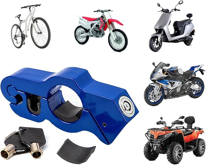 Motorcycle Brake Lock, Heavy Duty Motorcycle Locks Anti Theft, Motorcycle Accessories for Moped Dirt Bike Scooter and ATV