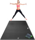 Gorilla Mats Premium Large Exercise Mat – 6x4', 7x4', x7x5', 8x4', 10x4' (1/4" Thick) Ultra Durable, Non-Slip, Workout Mat for Instant Home Gym Flooring – Great on Any Floor – Use With or Without Shoes