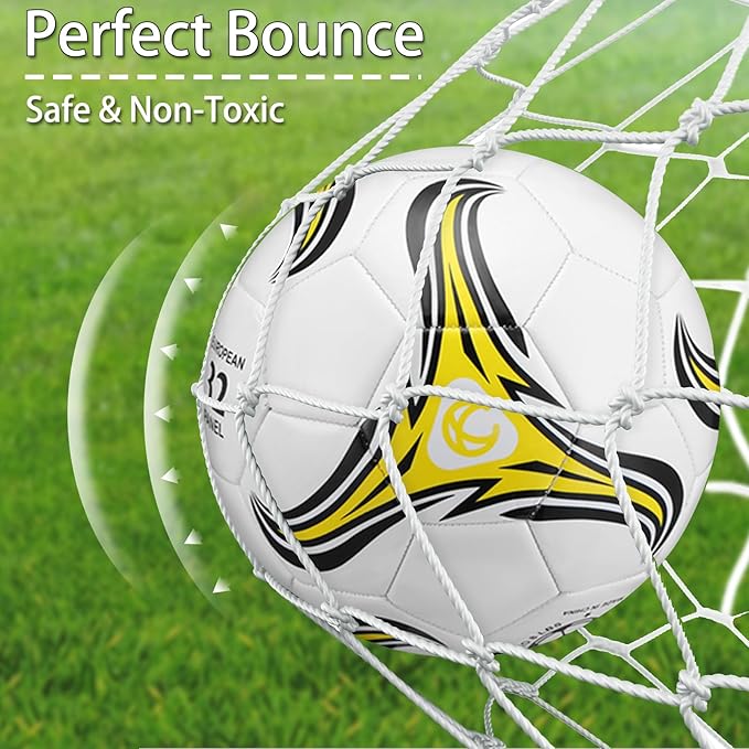 Libima 13 Pcs Soccer Ball Bulk 10 Pcs Official Soccer Ball with 2 Pump and Carry Bag Indoor Outdoor Training Game Sport Gift for Youth Adult Back to School