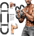 Twister Arm Trainer, Adjustable Spring Chest Expander and Forearm Strengthener, Triceps, Biceps, Shoulder, Back & Thigh Workout bar Equipment, Portable Upper Body Exerciser for Home Fitness