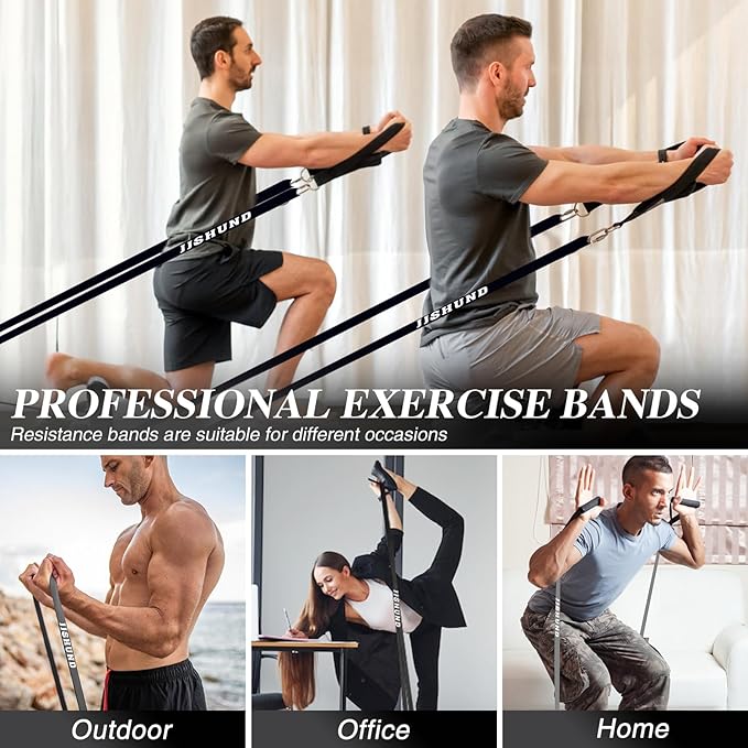 Resistance Bands Set, Pull Up Assistance Bands Pull Up Bands Exercise Bands for Men Women, Workout Bands for Working Out, Muscle Strength Training, Body Stretching