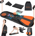 Pilates Board - Pilates Reformer Set, Portable and Foldable Pilates Board for Home Workout, Multifunctional Pilates Board for Women, Pilates Reformer Machine for Home Exercise