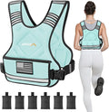 APEXUP Adjustable Weighted Vest, 4-10lb/12-18lb/20-32lb Vest with 6 Ironsand Weights and Large Pocket, Weight Vest for Men Women Strength Training, Running, Walking
