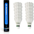 12-Pack Goose Feather Badminton Shuttlecocks with High Durability Badminton Birdies Balls Model 901