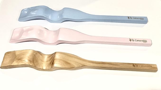 La Esmeralda Ballet Professional Wooden Pine Foot Stretchers Set for Dancers, Elastic Stretch Band, Two Pads, Leg Strap, Carry Bag and Gift Box.