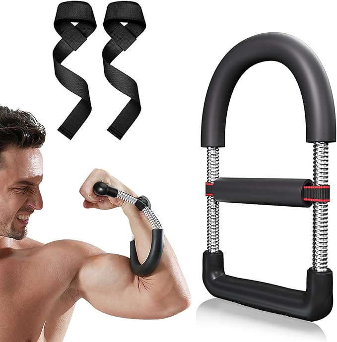 Adjustable Twister Arm Trainer, Chest Trainer for Men, 2025 New 66-130LB Adjustable Arm Exercise Equipment with A Pair of Wrist Straps, Portable Home Chest Workout Equipment