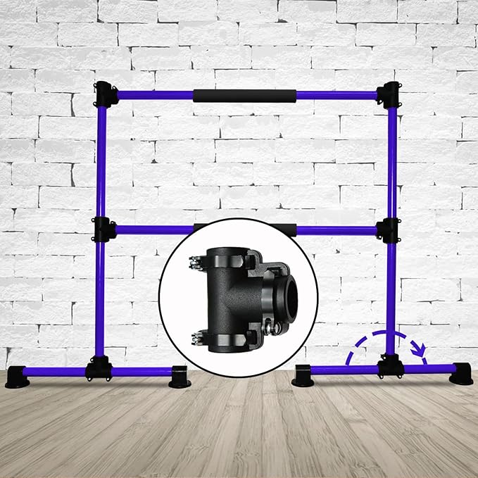 Wesky Double Ballet Barre Portable 4FT Adjustable Freestanding Ballet Barre Fitness Stretching Dancing Bar for Home Studio Adult and Kids