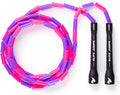 Beaded Kids Exercise Jump Rope - Segmented Skipping Rope for Kids - Durable Shatterproof Outdoor Beads - Light Weight and Tangle Free Exercise Training - Easily Adjustable Kids Jump Rope for Fitness