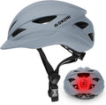 Bike Helmet Adult Urban:Bicycle Helmet for Men Women with USB Charge Detachable Taillight Helmets for Commuter Cycling Scooters