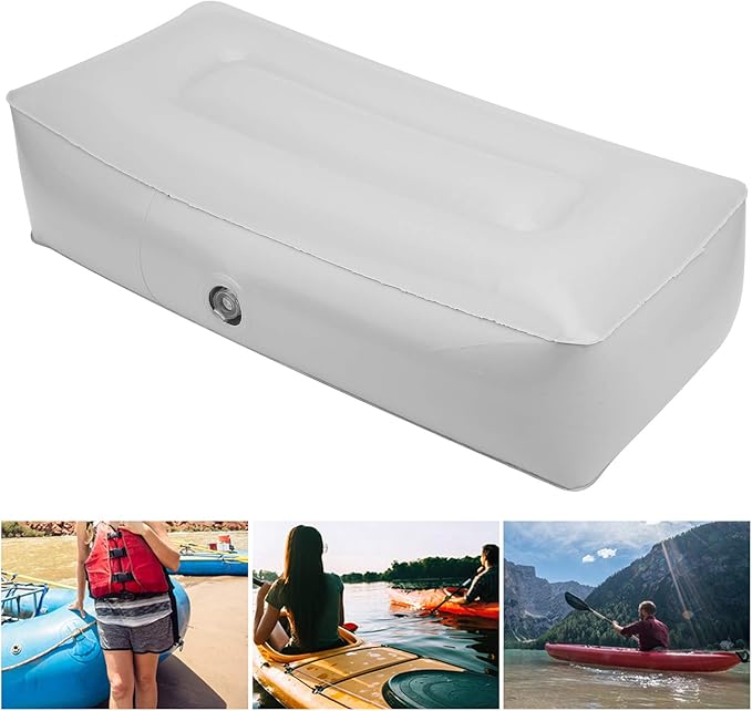 Inflatable Boat Seat Cushion for Kayak Fishing Boat, Soft PVC Moistureproof Outdoor Gear Cushion Accessory