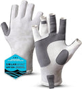 Tough Outdoors UV Fishing Gloves - Fingerless, Kayaking & Sailing - UPF 50+ Sun Protection