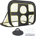 Soccer Net for Kids Portable Pop Up Soccer Goals with Carrying Bag Foldable Soccer Target Net Indoor Outdoor Backyard Practice