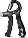 DMI Compact Hand Exercise Grip Strengtheners with Adjustable Weight Resistance from 10-130lbs, Grip Tracker keeps Track of Number of Squeezes, FSA & HSA Eligible, Set of 2