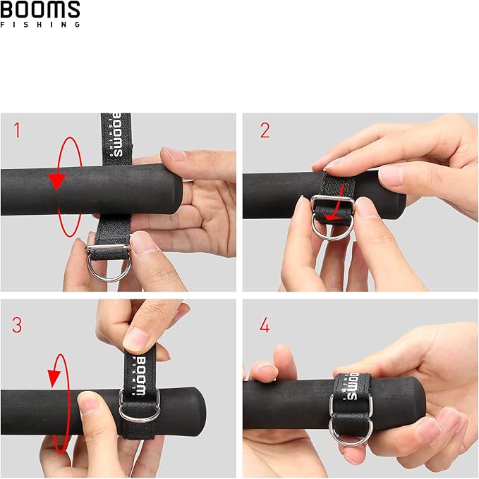 Booms Fishing T02 Fishing Pole Tether, Kayak Paddle Leash, Paddle Board Fishing Accessories, Heavy Duty Fishing Lanyard for Fishing Tools/Rods/Paddles