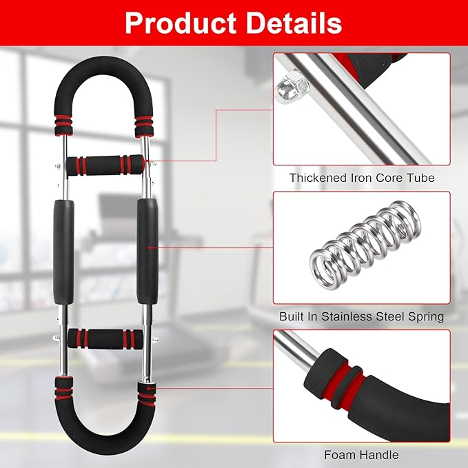 2025 Pro Twister Arm Trainer Adjustable Chest Workout Equipment Arm Trainer for Men and Women Shaker Twister Arm Trainer Chest Clip Muscle Arm Workout at Home Equipment