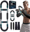 Twister Arm Trainer, Adjustable Chest Workout Equipment with Forearm Wrist Sleeves, 9 Resistance Levels(66-110lb) Chest Exerciser for Men , Portable Exercise Equipment for Home & Gym