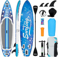YUSING Inflatable Stand Up Paddle Board with Kayak Seat, Non-Slip Deck SUP Paddle Board with Premium Kayak, Portable Standing Boat for Youth & Adult