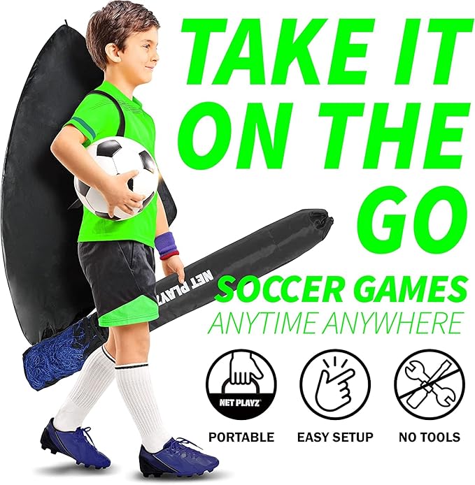Soccer Gift Set, Backyard Soccer Goal Rebouder Net for Age 3 4 5 6 7 8 9 10 11 12 13 14 Year Old Kids Children & Teens